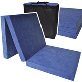 Logeermatras - navy blauw - camping matras - reismatras - opvouwbaar matras - 195 x 70 x 8