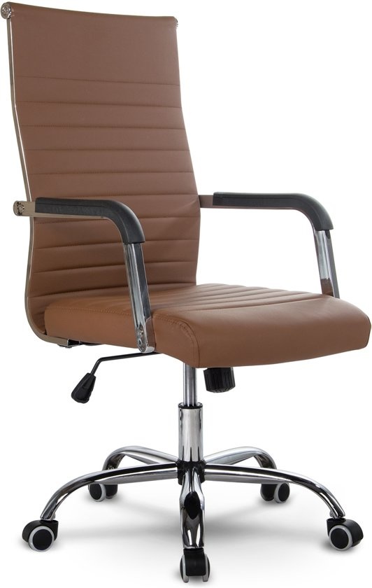 Moderne bureaustoel bruin - Boston design - ergonomisch