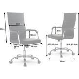 Moderne bureaustoel bruin - Boston design - ergonomisch