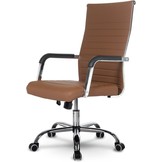 Moderne bureaustoel bruin - Boston design - ergonomisch