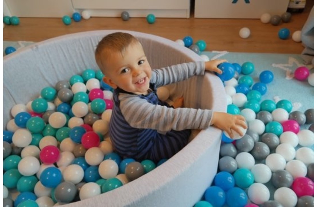 Ballenbak, stevige ballenbad van 90 bij 30 cm, incl 450 ballen