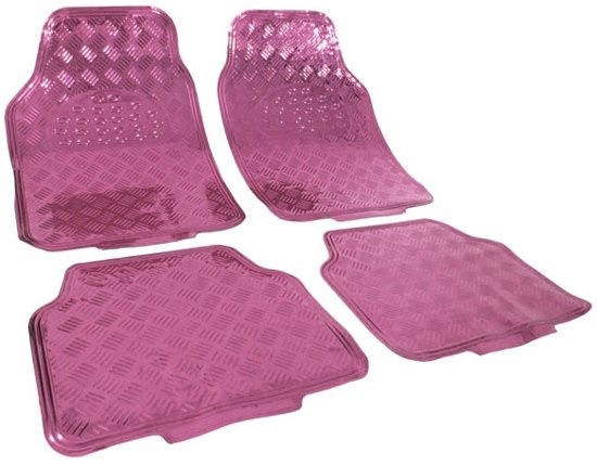 Vloermatten auto roze - Universeel - Automatten set