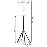 Kapstok - kleding hanger - zwart & wit