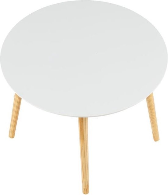 Salontafel rond - 60 cm diameter - wit