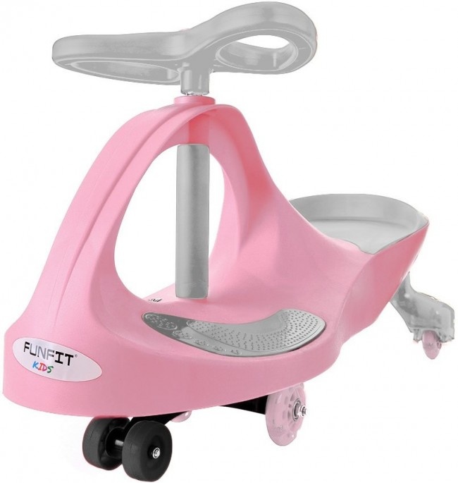 Wiggle car - wiebelauto - met LED-verlichte wielen - roze