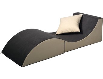 Relax fauteuil - 60 x 150 x 40 cm - grijs beige