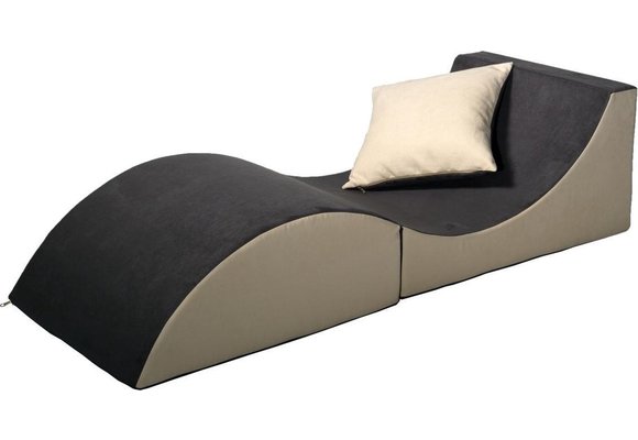 Relax fauteuil - 60 x 150 x 40 cm - grijs beige