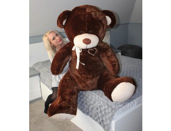 Grote knuffelbeer - I love you - Zacht - Bruin