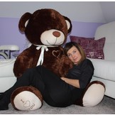 Grote knuffelbeer - I love you - Zacht - Bruin