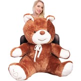 Grote knuffelbeer - I love you - Zacht - Bruin