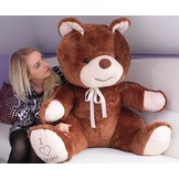 Grote knuffelbeer - I love you - Zacht - Bruin