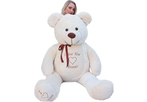 Teddybeer knuffelbeer pluche knuffel beer bruin 150 cm ! - Knuffels