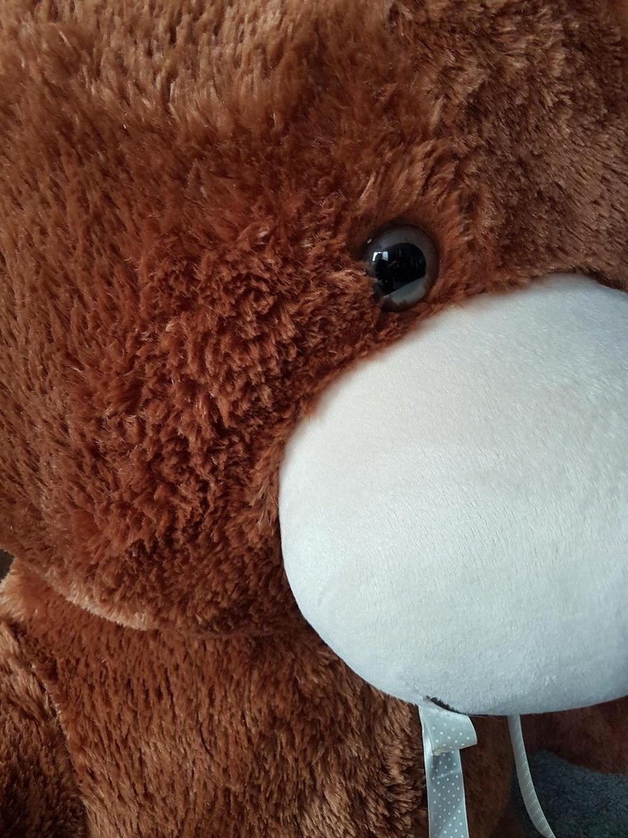 Grote knuffelbeer 2 meter bruin 205 cm XXL