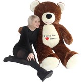 Grote knuffelbeer XL teddybeer bruin 170 cm XXL