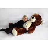 Grote knuffelbeer XL teddybeer bruin 170 cm XXL
