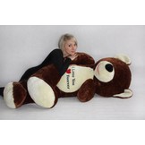 Grote knuffelbeer XL teddybeer bruin 170 cm XXL