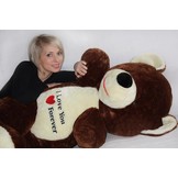 Grote knuffelbeer XL teddybeer bruin 170 cm XXL