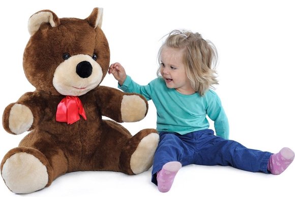 Grote knuffelbeer bruin 100 cm