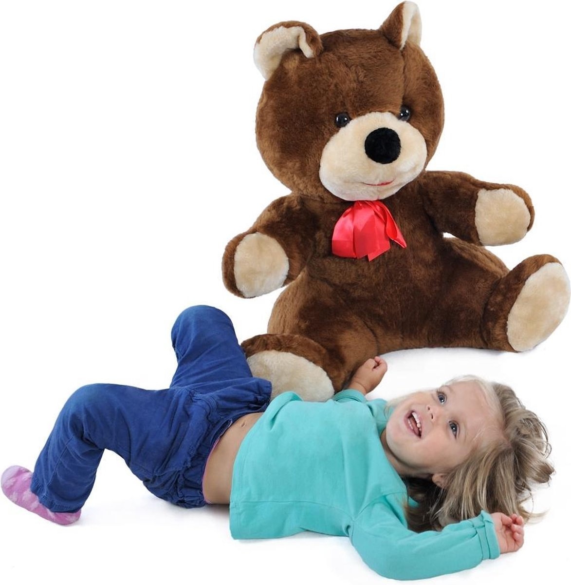 Grote knuffelbeer bruin 100 cm