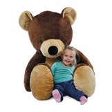 Grote knuffelbeer bruin 155 cm XXL