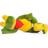 Grote knuffel kikker groen geel 125 cm XL