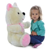 Grote knuffelbeer wit 100 cm XL
