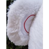 Grote witte knuffelbeer teddybeer met I Love You tekst geborduurd 160cm