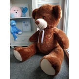 Grote knuffelbeer - I love you - Zacht - Bruin