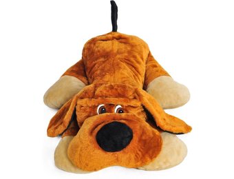Grote knuffel hond oranje 110 cm XL