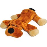 Grote knuffel hond oranje 110 cm XL