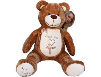 Grote knuffelbeer - I love you - Zacht - Bruin