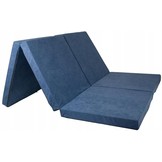 Opvouwbaar 2 persoons matras - Wasbare hoes - 195cm x 120cm x 7cm - Navy