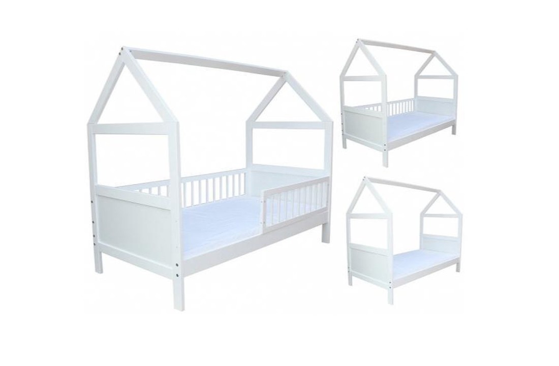 Kinder bed - houten bed - huisbed - vurenhout 160 x 70cm