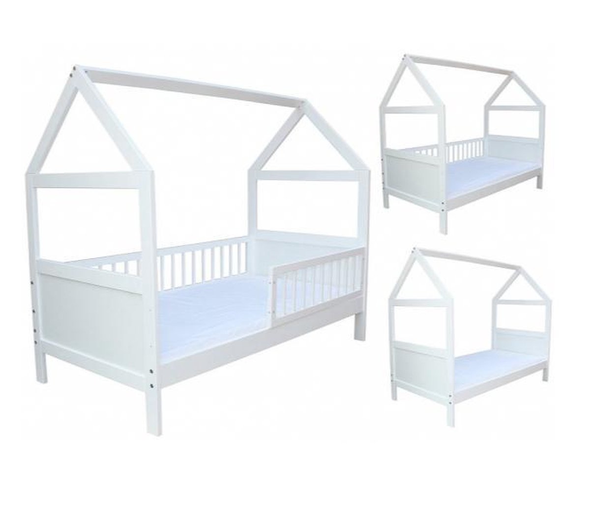 Huisbed - peuterbed - vurenhout 160x70cm