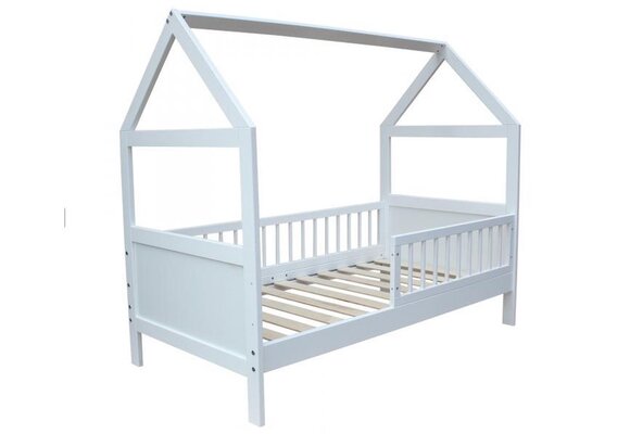 Peuterbed huisje - 140 x 70 cm - massief vurenhout