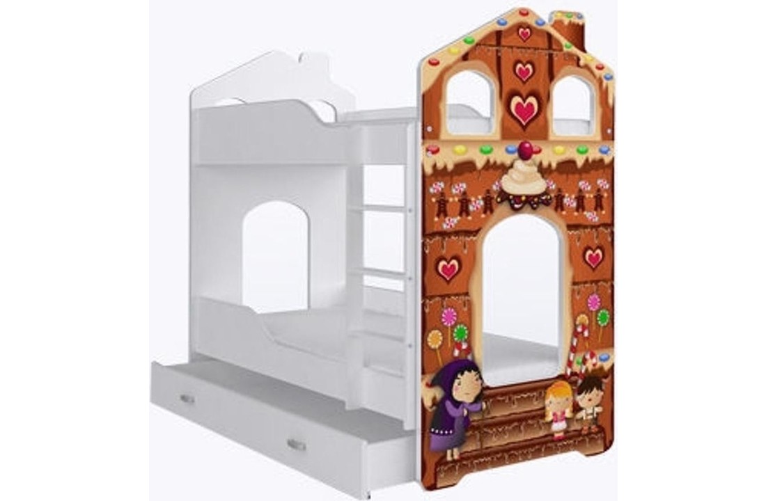 Kinder stapelbed sprookje- 180 x 80 cm - huisbed