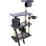 Krabpaal kattenboom XXL 140 x 105 x 49 cm grijs