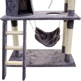 Krabpaal kattenboom XXL 140 x 105 x 49 cm grijs