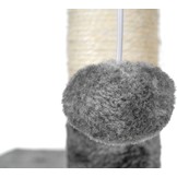 Krabpaal kattenboom XXL 117 x 79 x 50 cm grijs