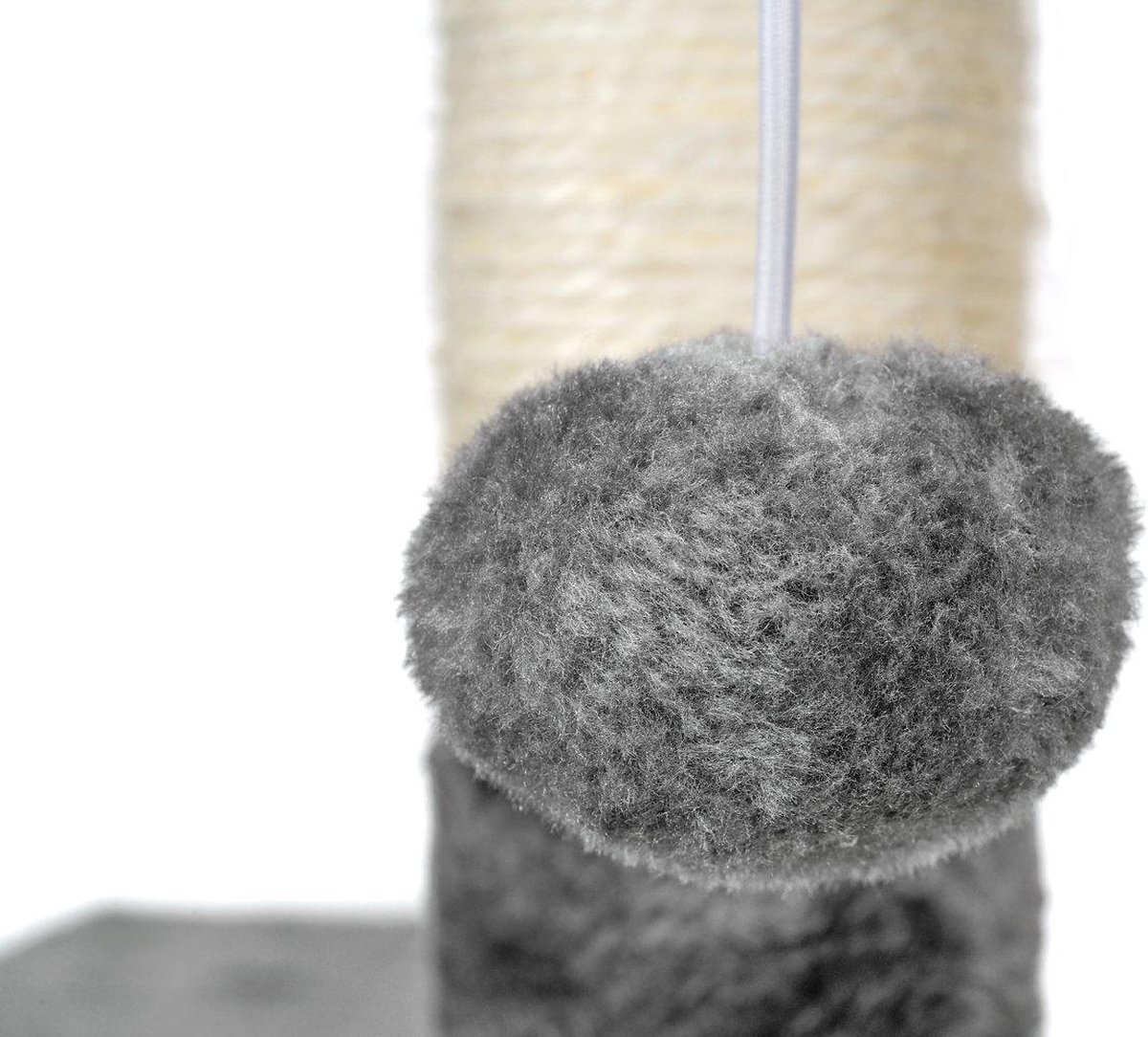 Krabpaal kattenboom XXL 117 x 79 x 50 cm grijs