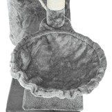 Krabpaal kattenboom XXL 117 x 79 x 50 cm grijs