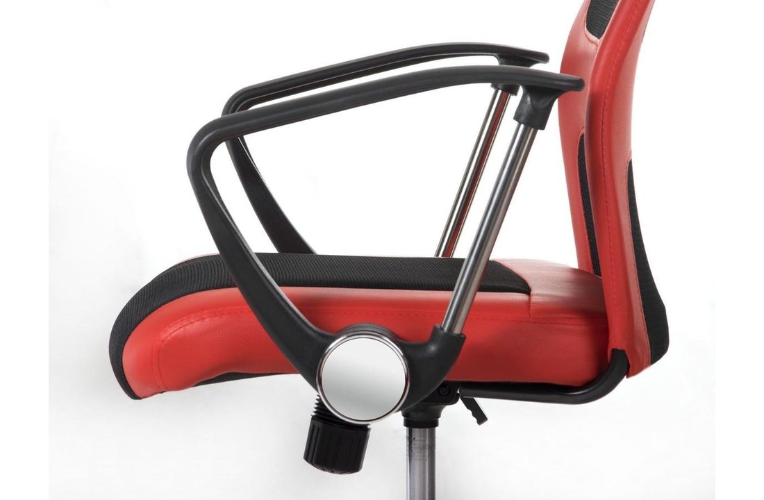 Bureaustoel ergonomisch rood - RIO design - ademend