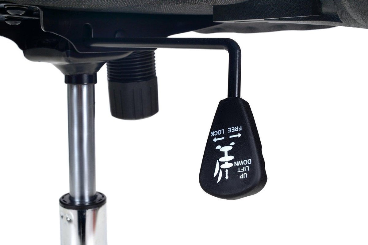 Bureaustoel - geventileerde rugleuning - zwart - verstelbaar