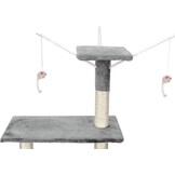 Krabpaal kattenboom XXL 135 x 97 x 55 cm grijs
