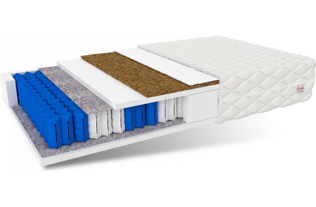 7 Zone Pocketvering Matras 100x200 x 17 cm schapenwol