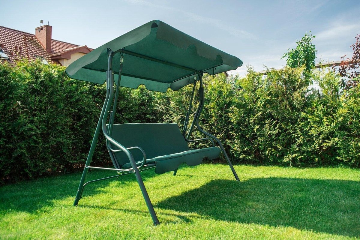 Tuinschommel - 3 personen - groen - 180 cm breed