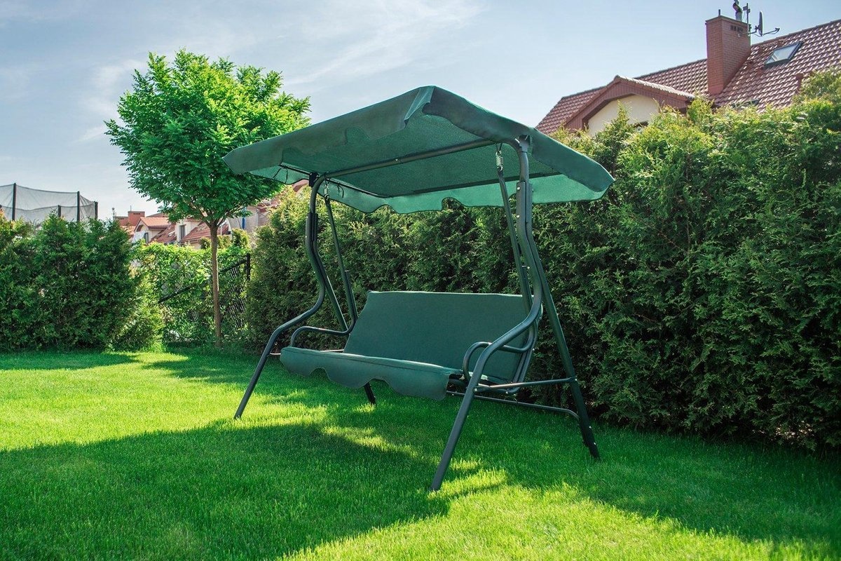 Tuinschommel - 3 personen - groen - 180 cm breed