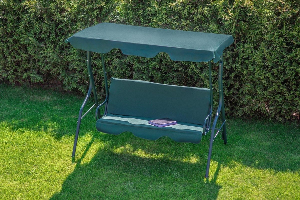 Tuinschommel - 3 personen - groen - 180 cm breed