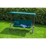 Tuinschommel de luxe - 3 personen - groen - 202 cm breed