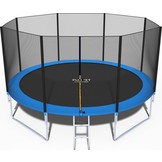 Trampoline - 435 cm - met net & ladder - tot 150 kg